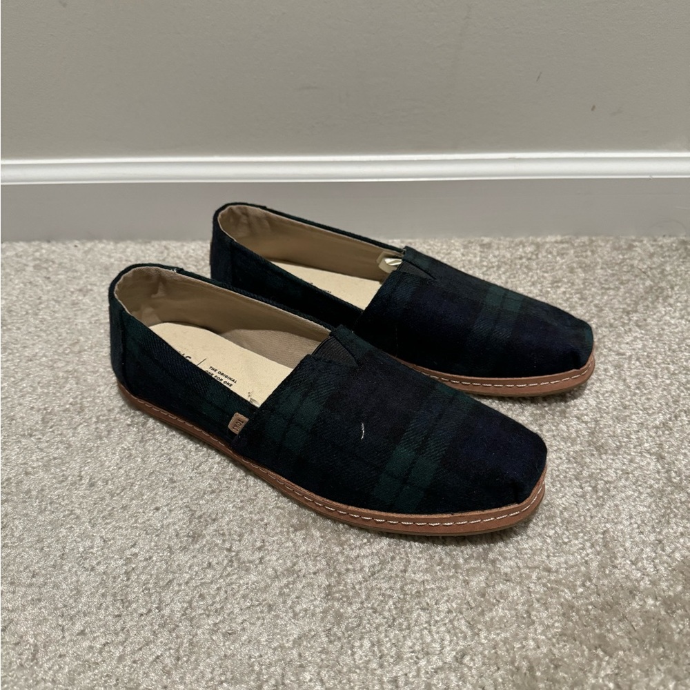 Plaid TOMS shoes